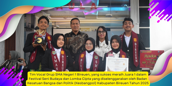 SMA Negeri 1 Bireuen Raih Dua Prestasi Gemilang di Ajang Kabupaten Bireuen