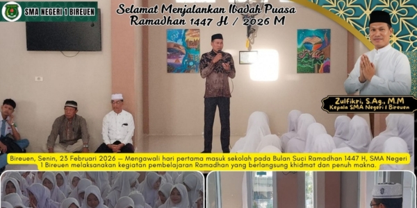 Mengawali hari pertama masuk sekolah pada Bulan Suci Ramadhan 1447 H